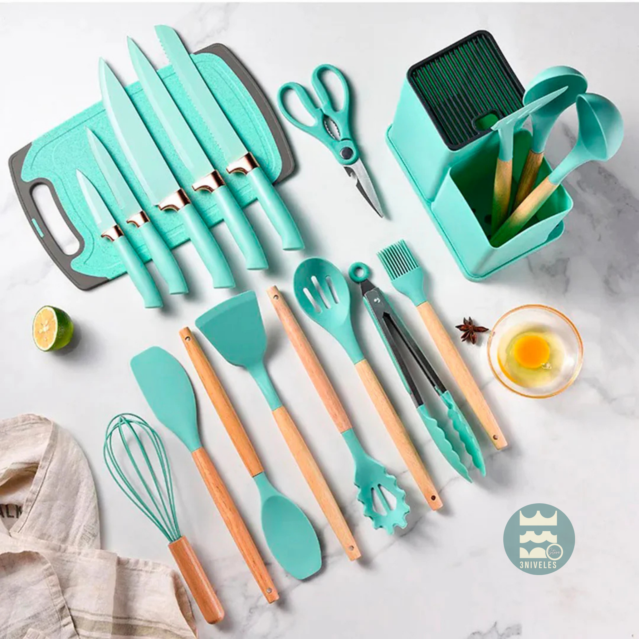Set De Utensilios De Cocina X19