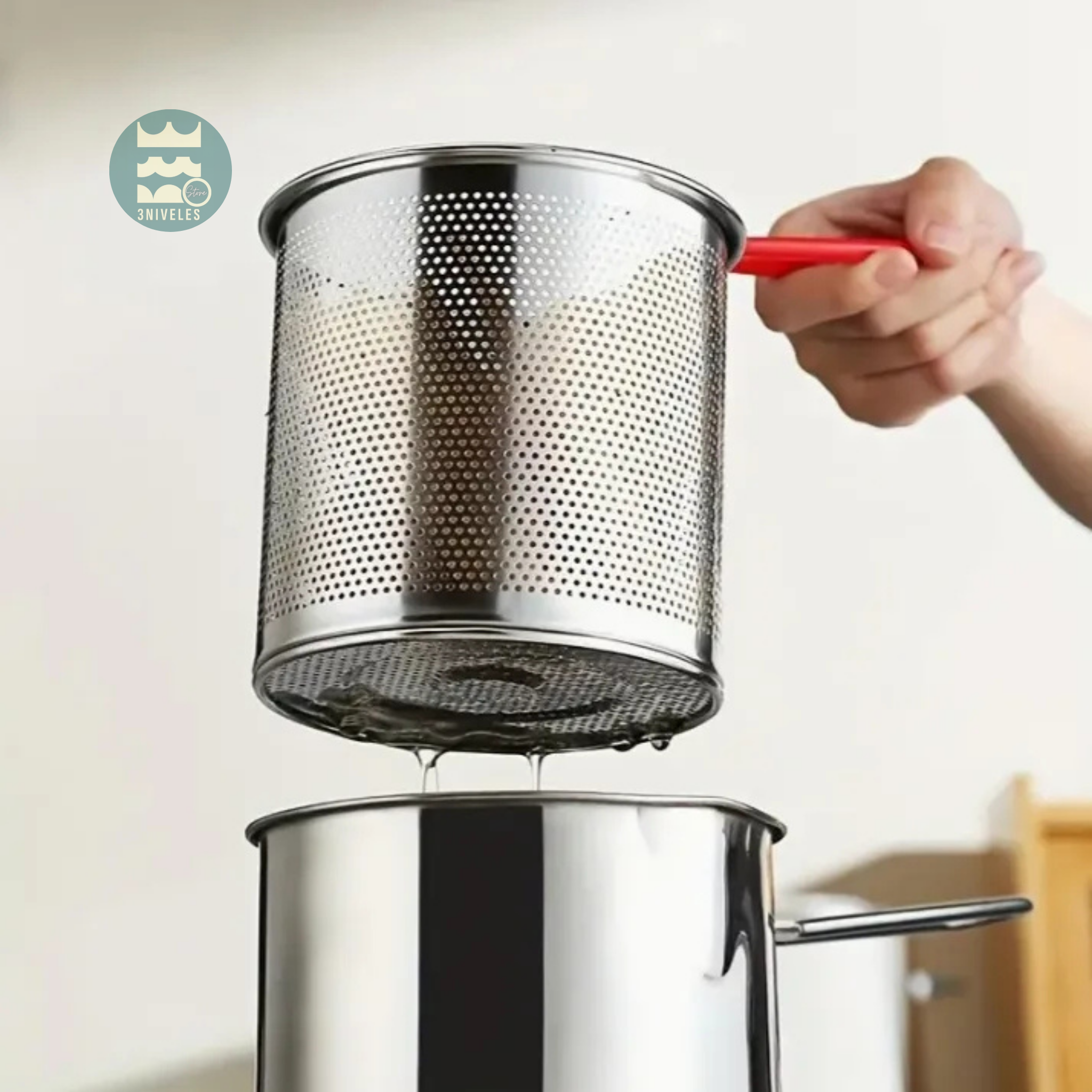 Olla Freidora Con Canasta Escurridora