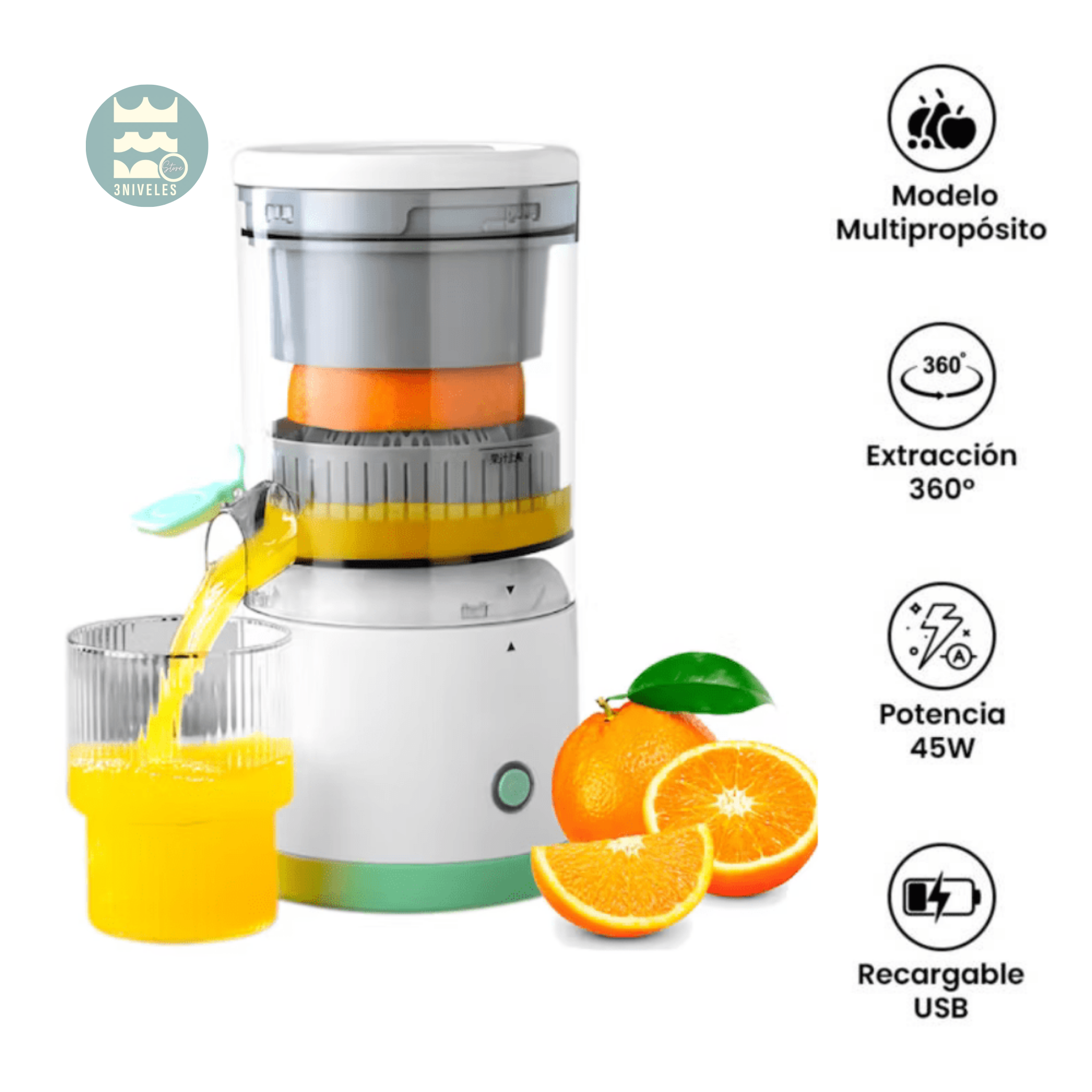 Exprimidor De Naranjas Eléctrico