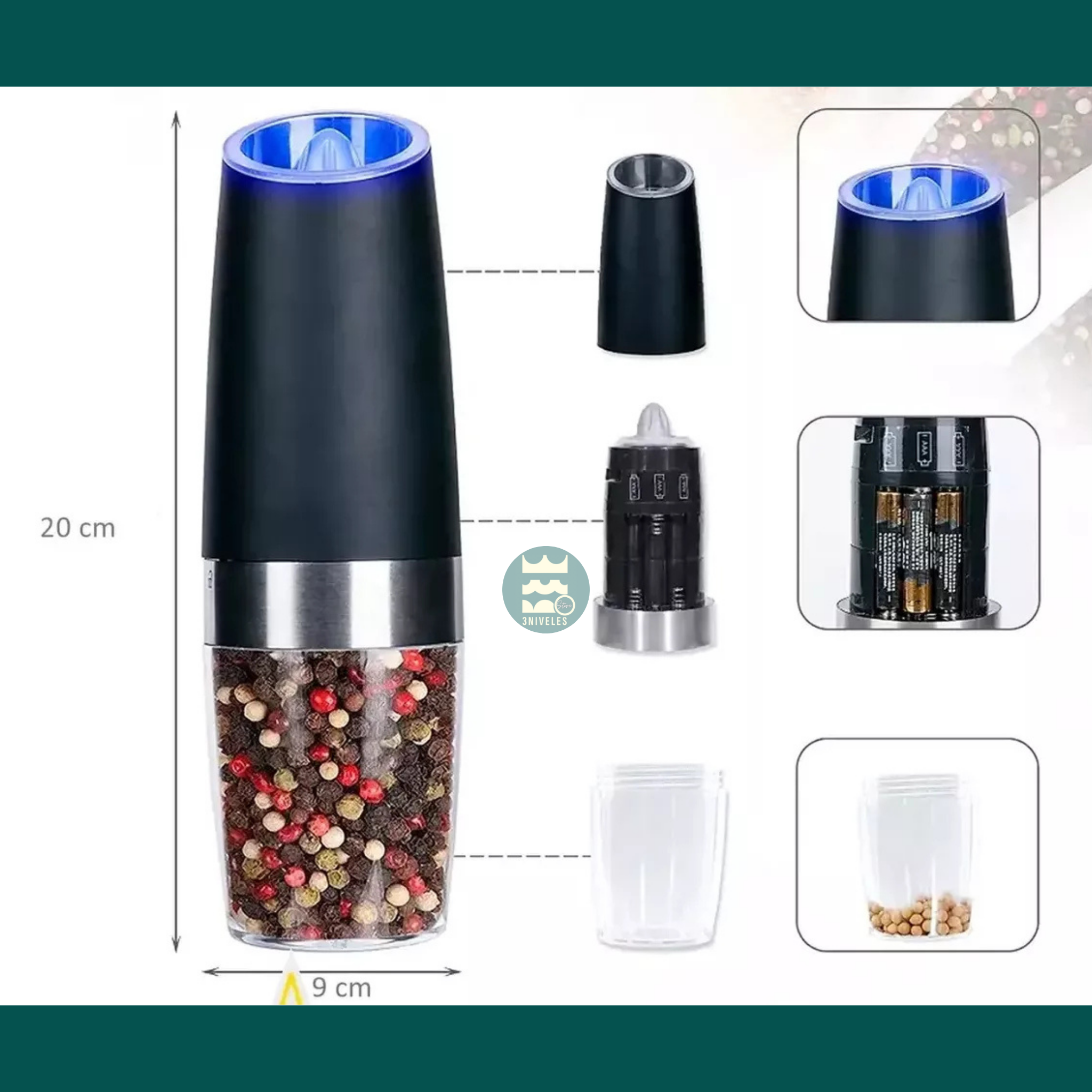 Molino Eléctrico De Especias