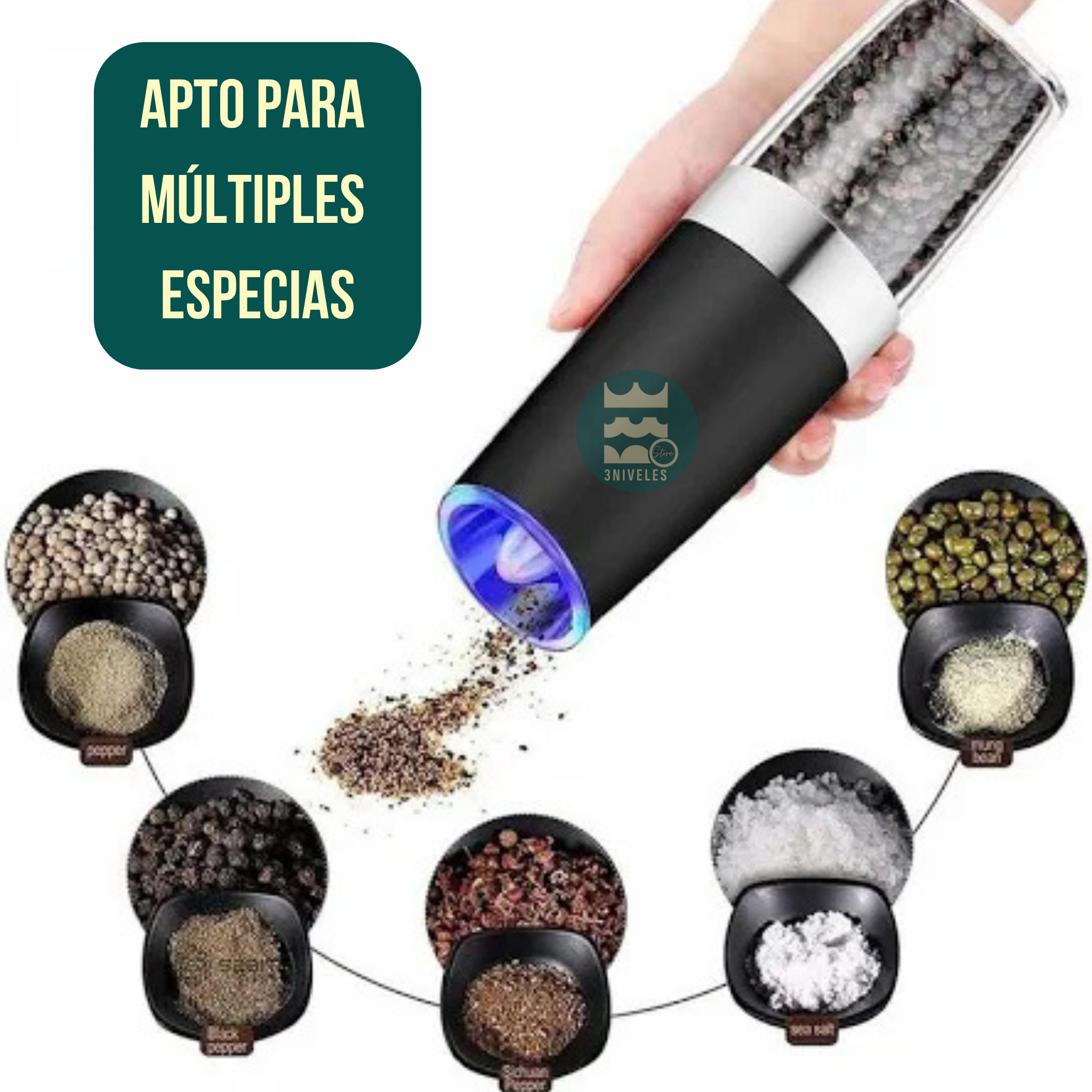 Molino Eléctrico De Especias