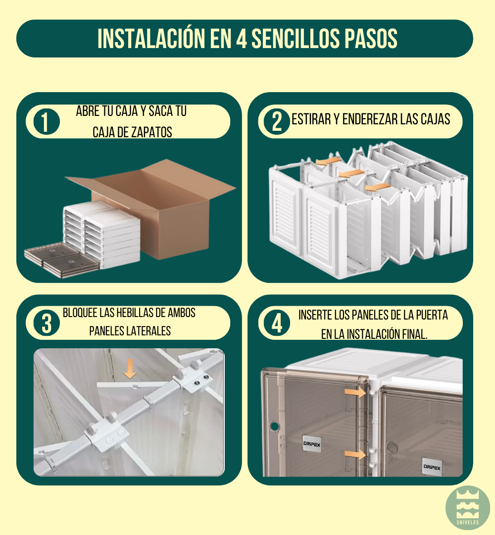 Organizador Zapatero Plegable 6 Niveles