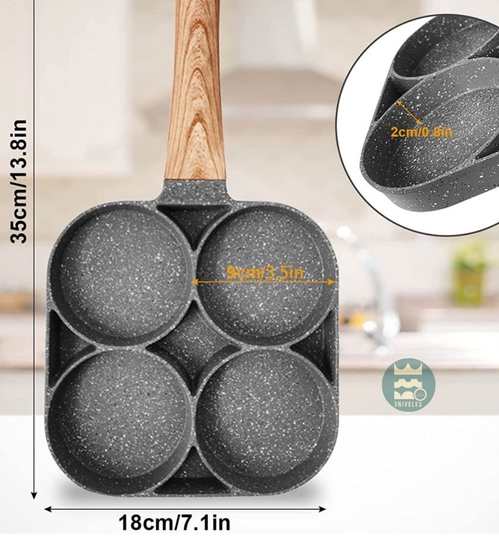 Sarten Multiuso Antiadherente 4 Puestos