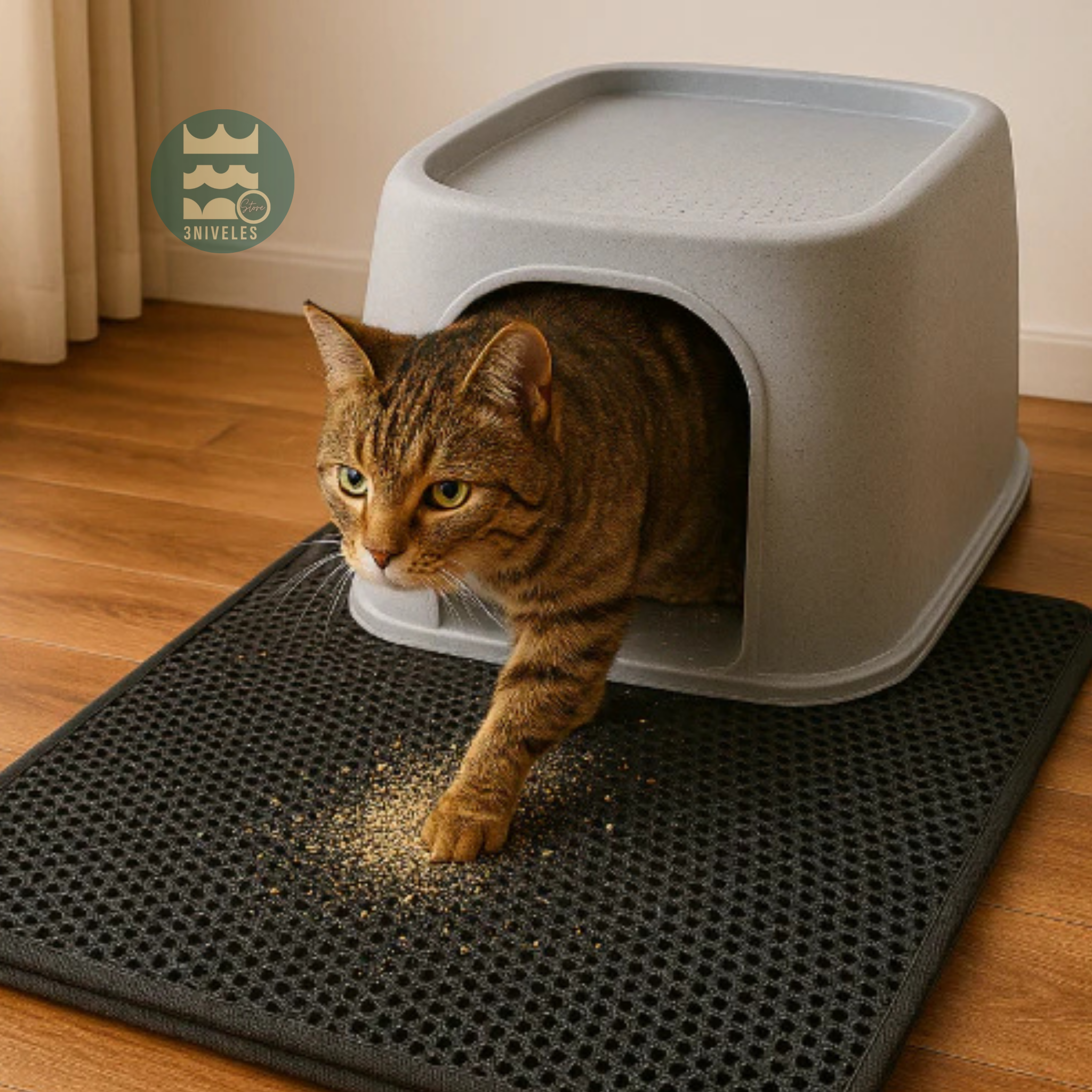 Tapete Para Arenero De Gatos