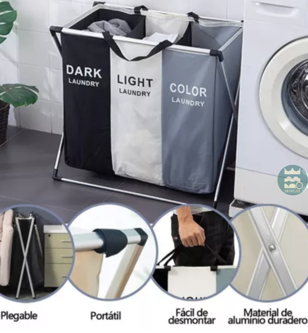 Cesta De Ropa Sucia X3