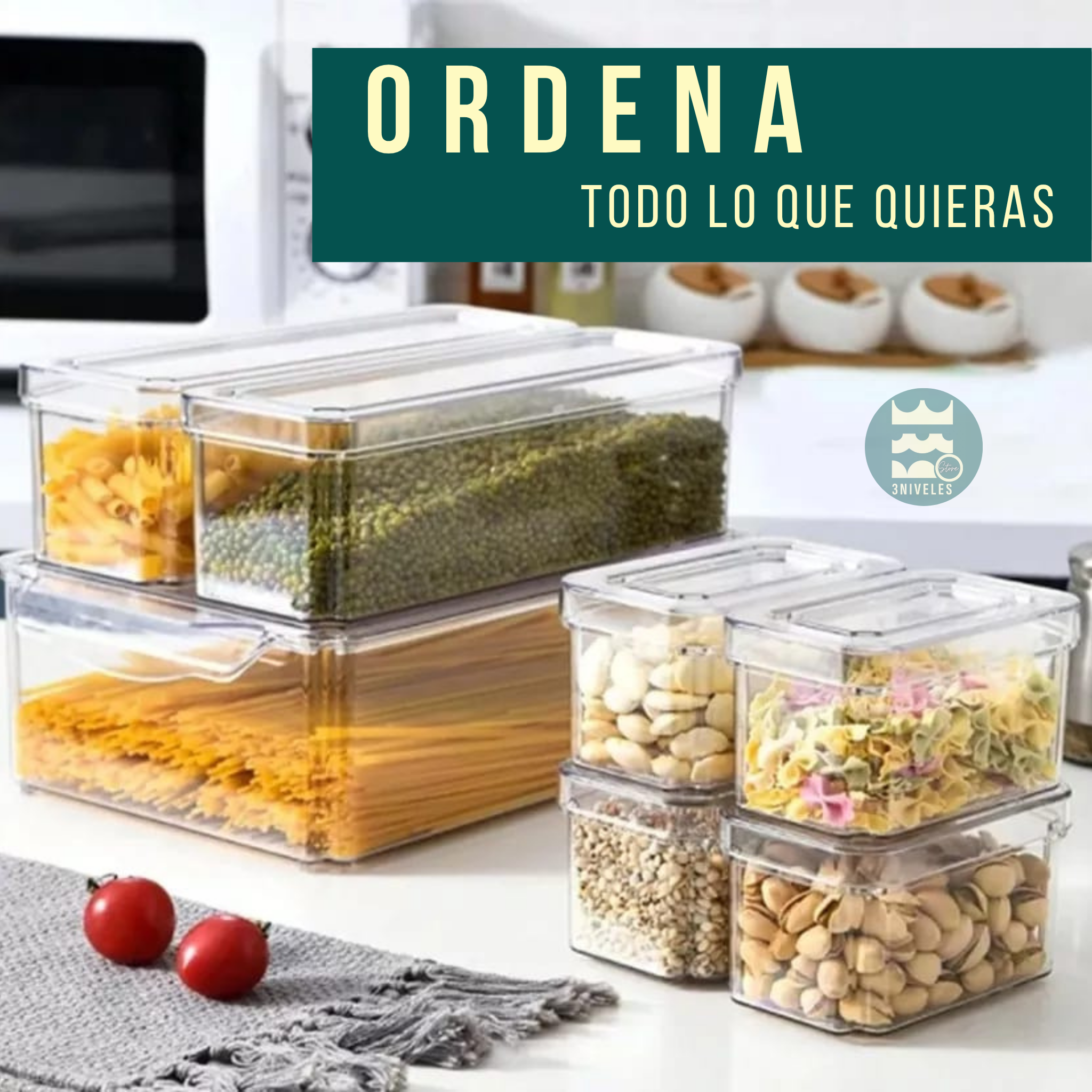 Organizador De Nevera Y Cocina 7 Puestos