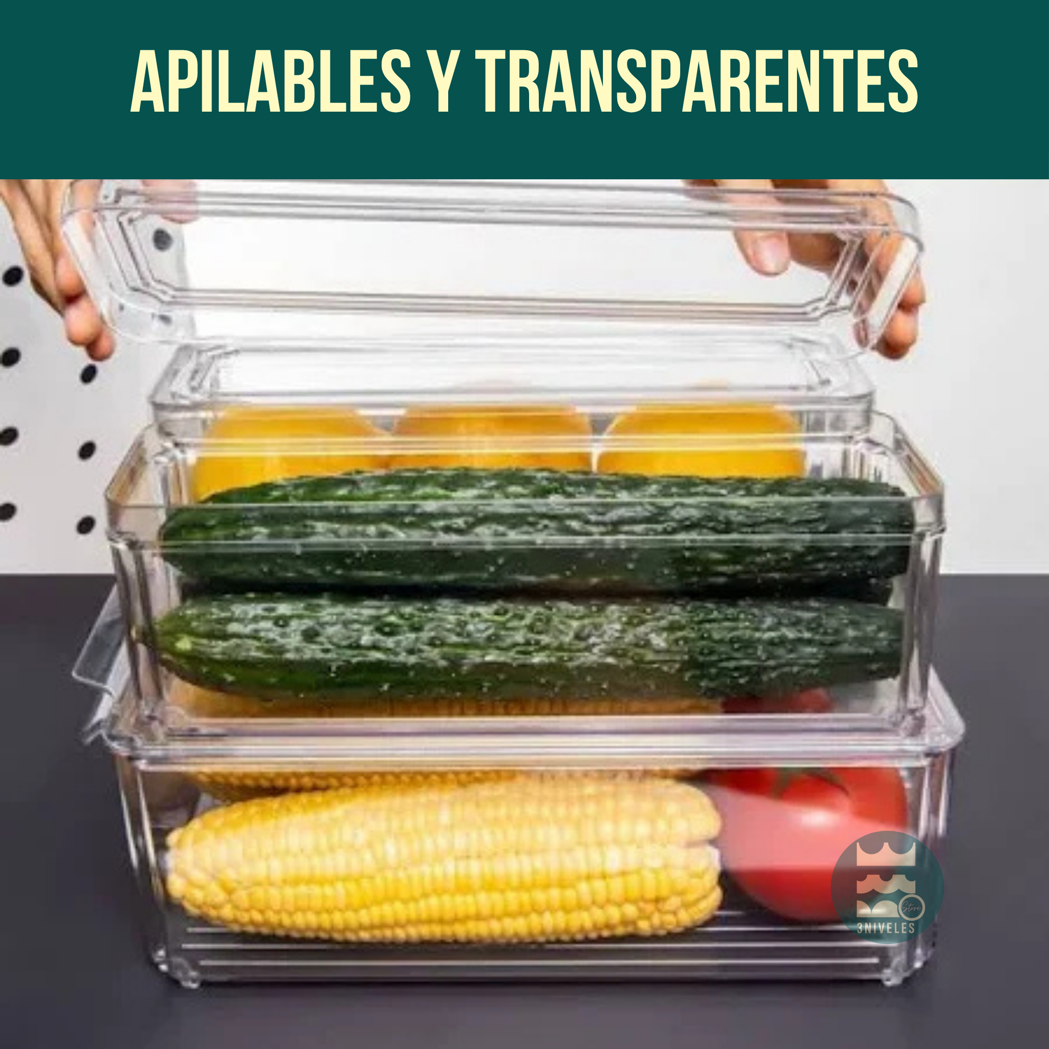 Organizador De Nevera Y Cocina 7 Puestos