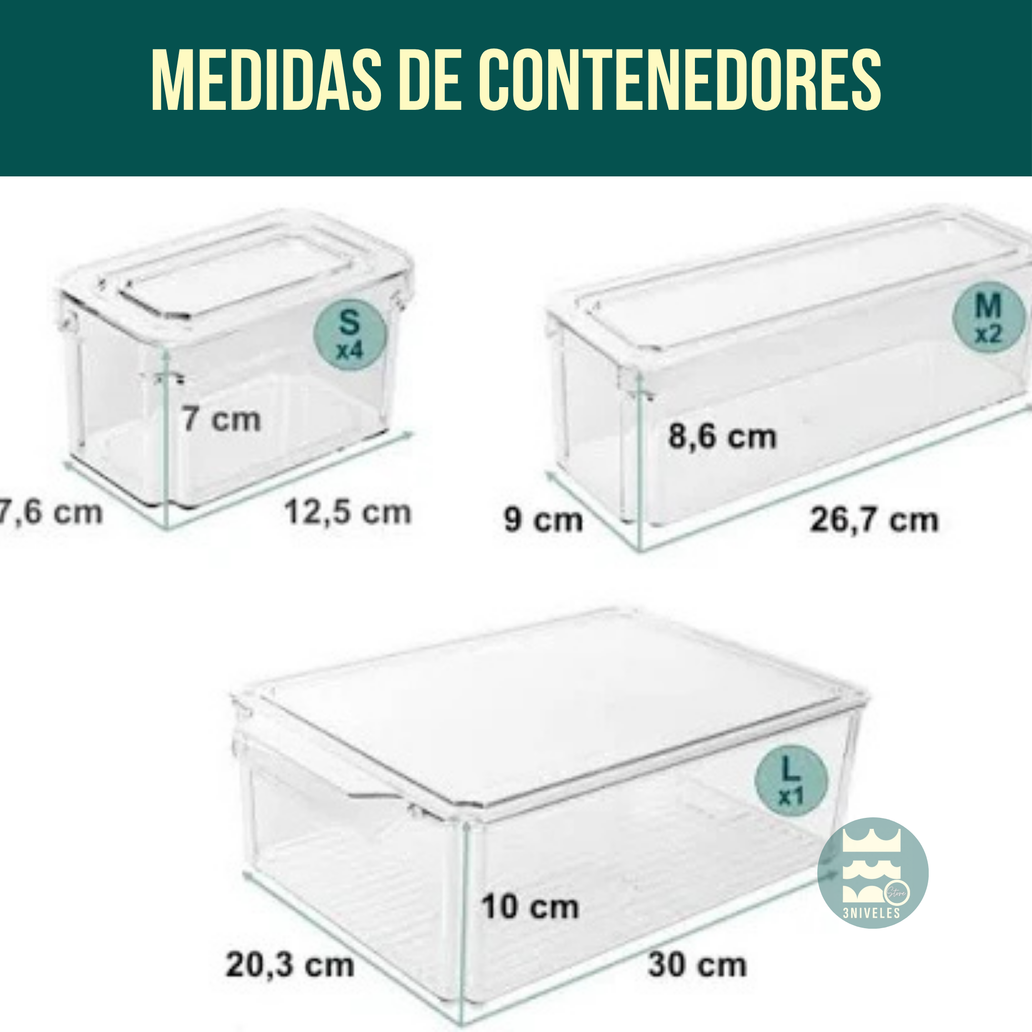 Organizador De Nevera Y Cocina 7 Puestos