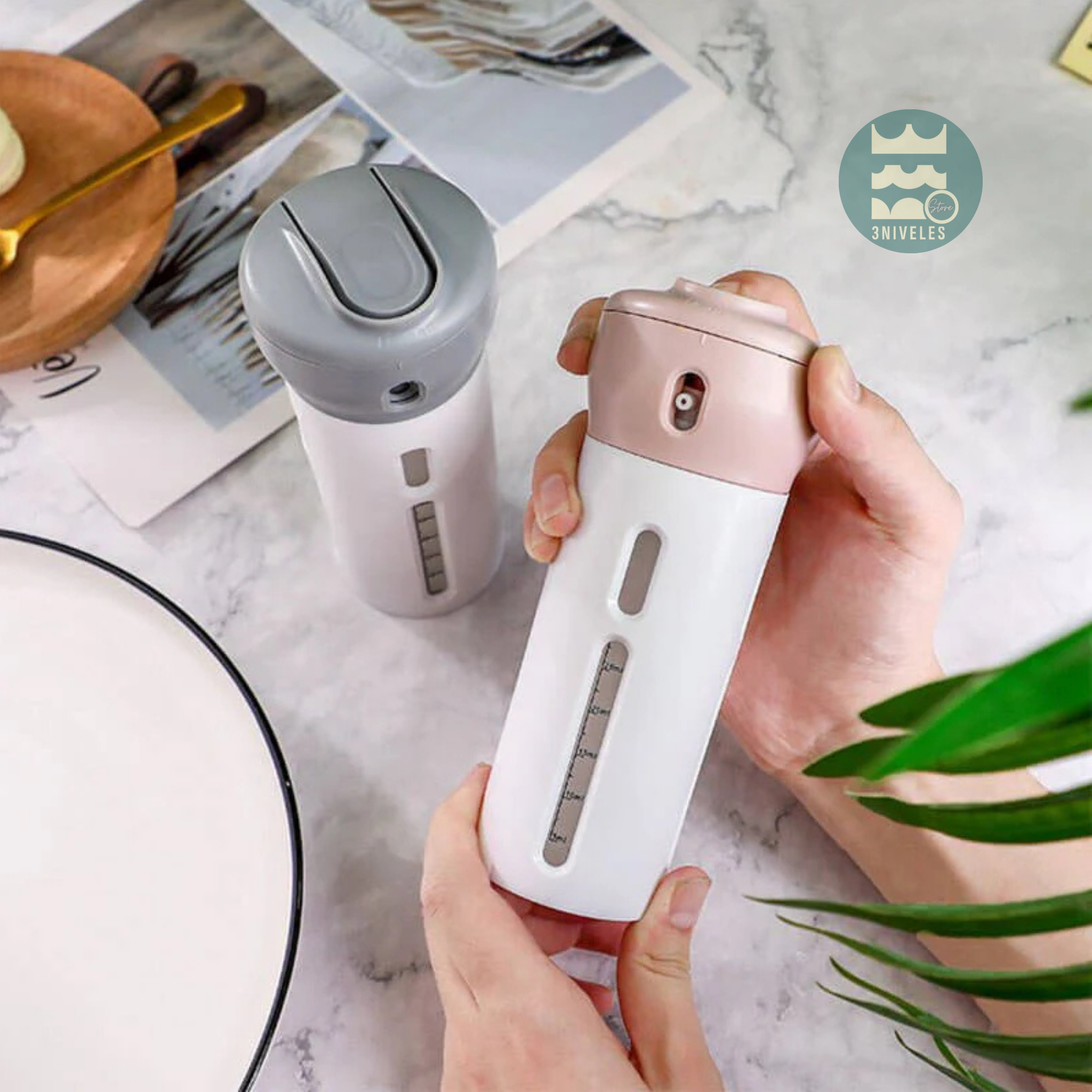 Dispensador De Viaje 4 En 1