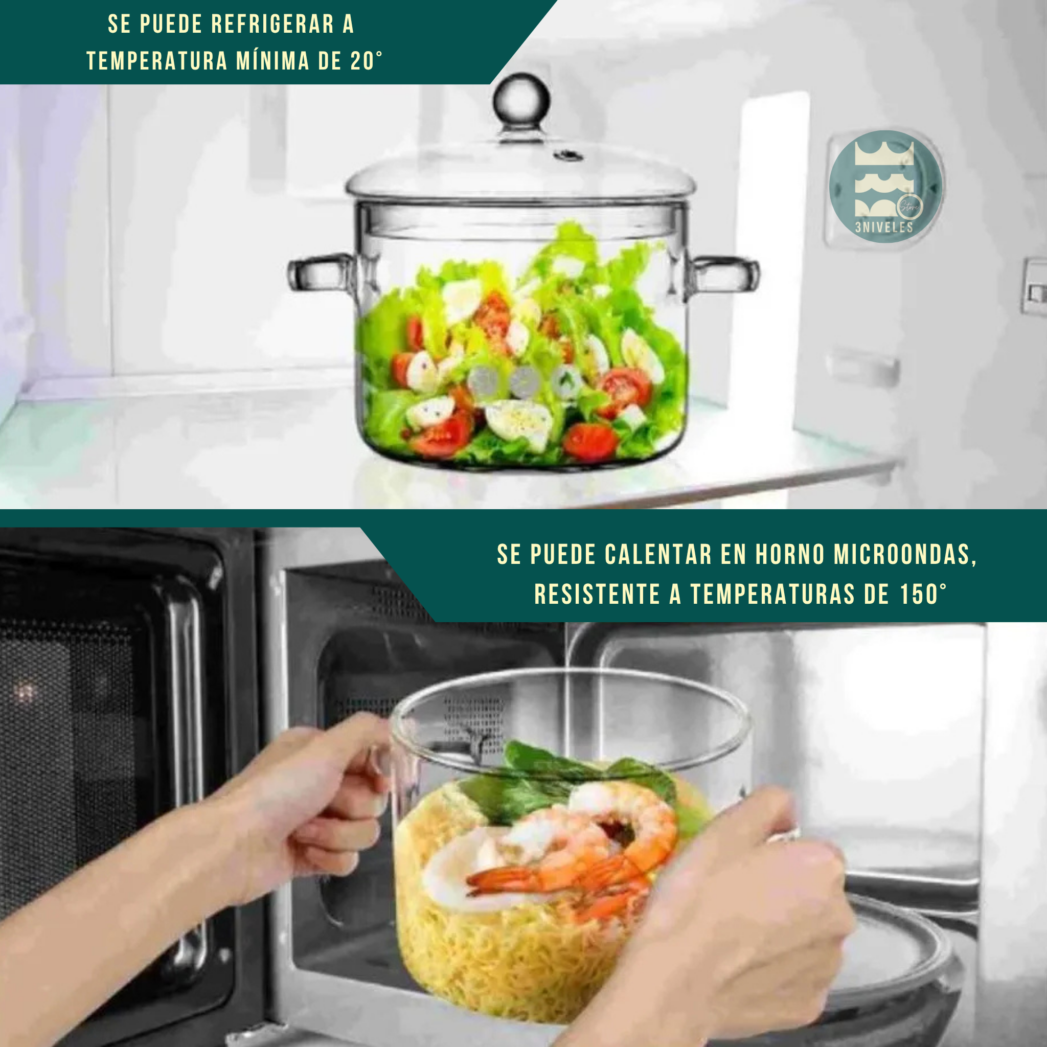 Olla De Vidrio 1.5 Litros