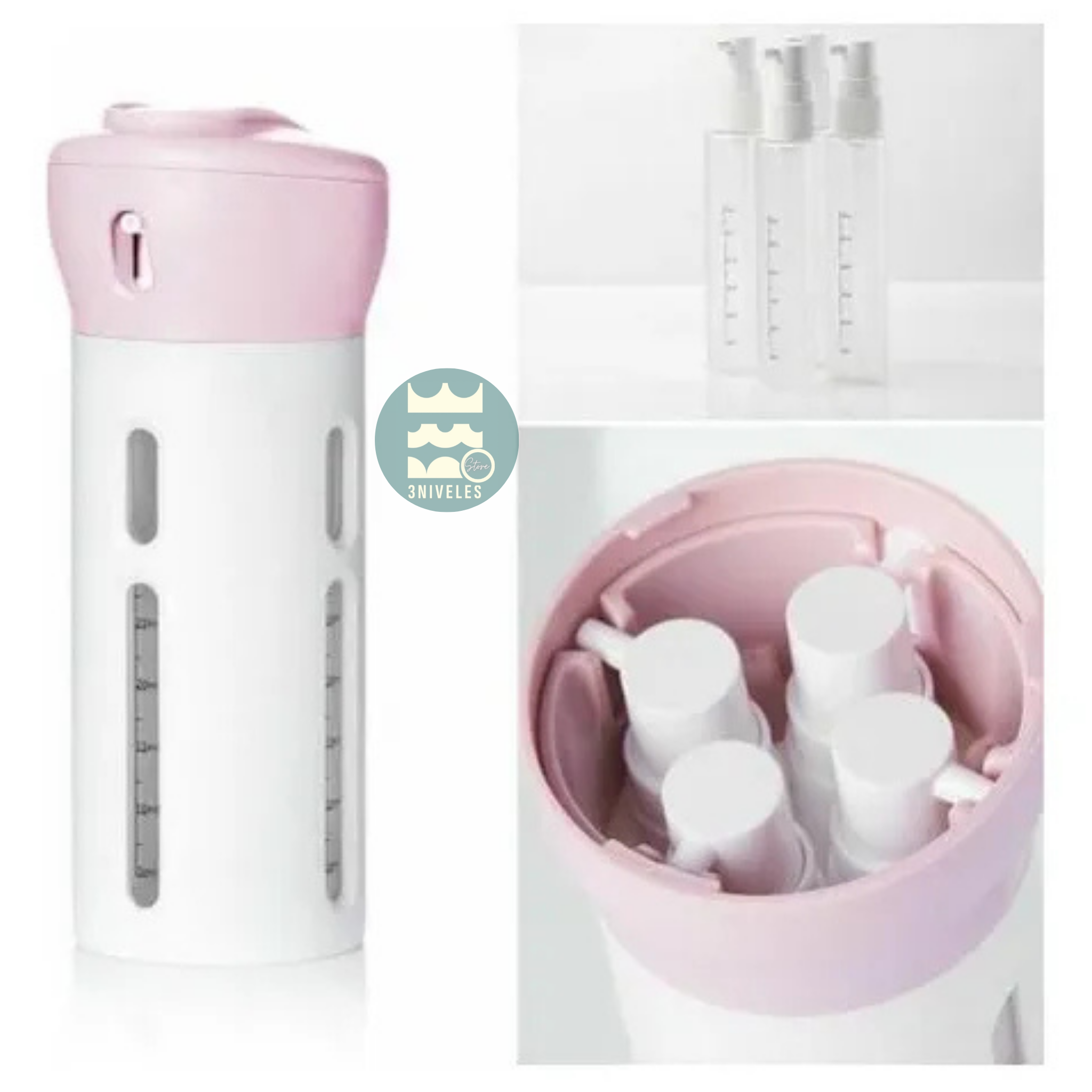 Dispensador De Viaje 4 En 1