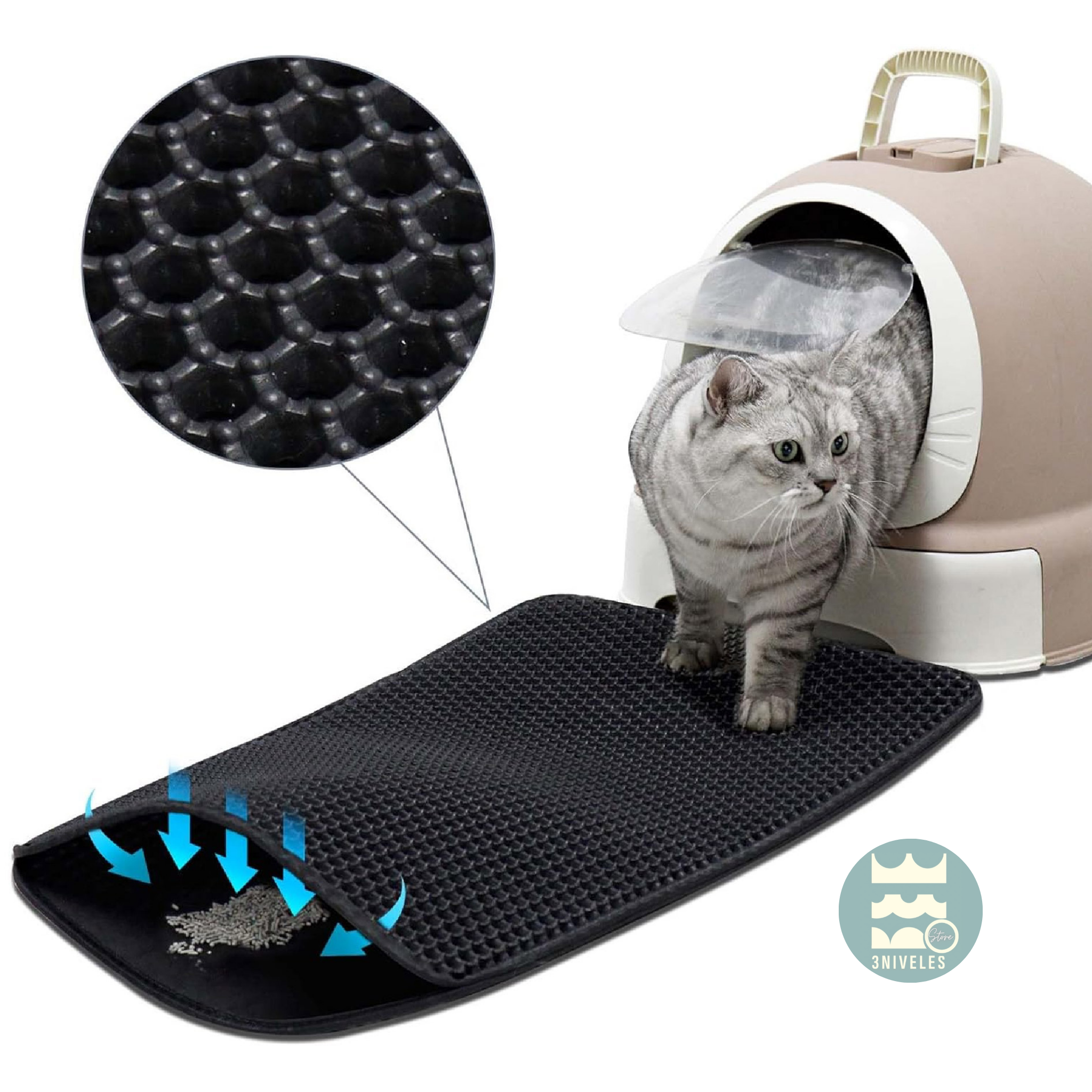 Tapete Para Arenero De Gatos