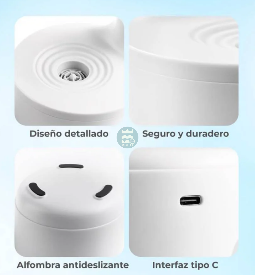 Humidificador Antigravedad Con Reloj