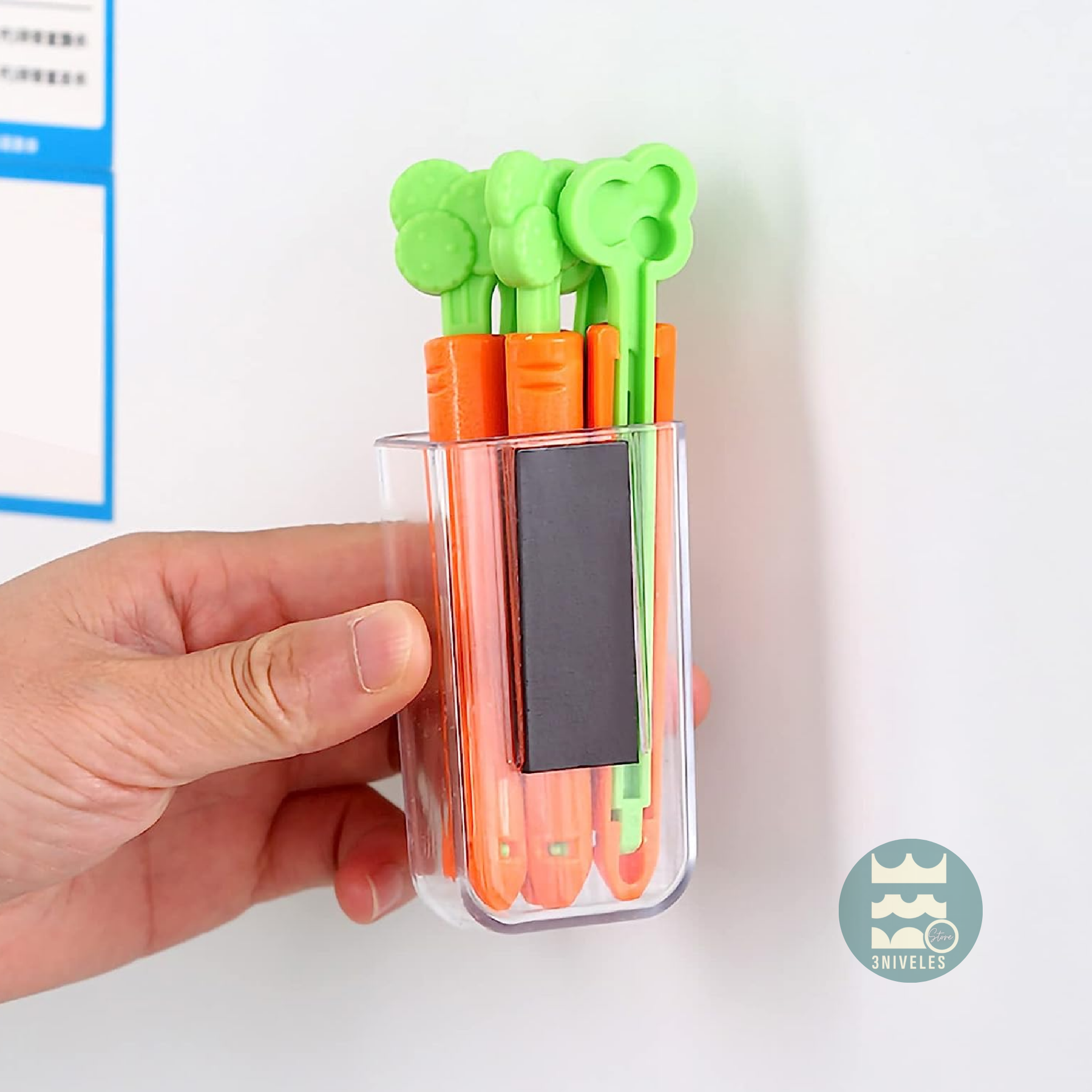Clip Pinzas Zanahorias x5