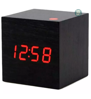 Reloj Cubo De Madera